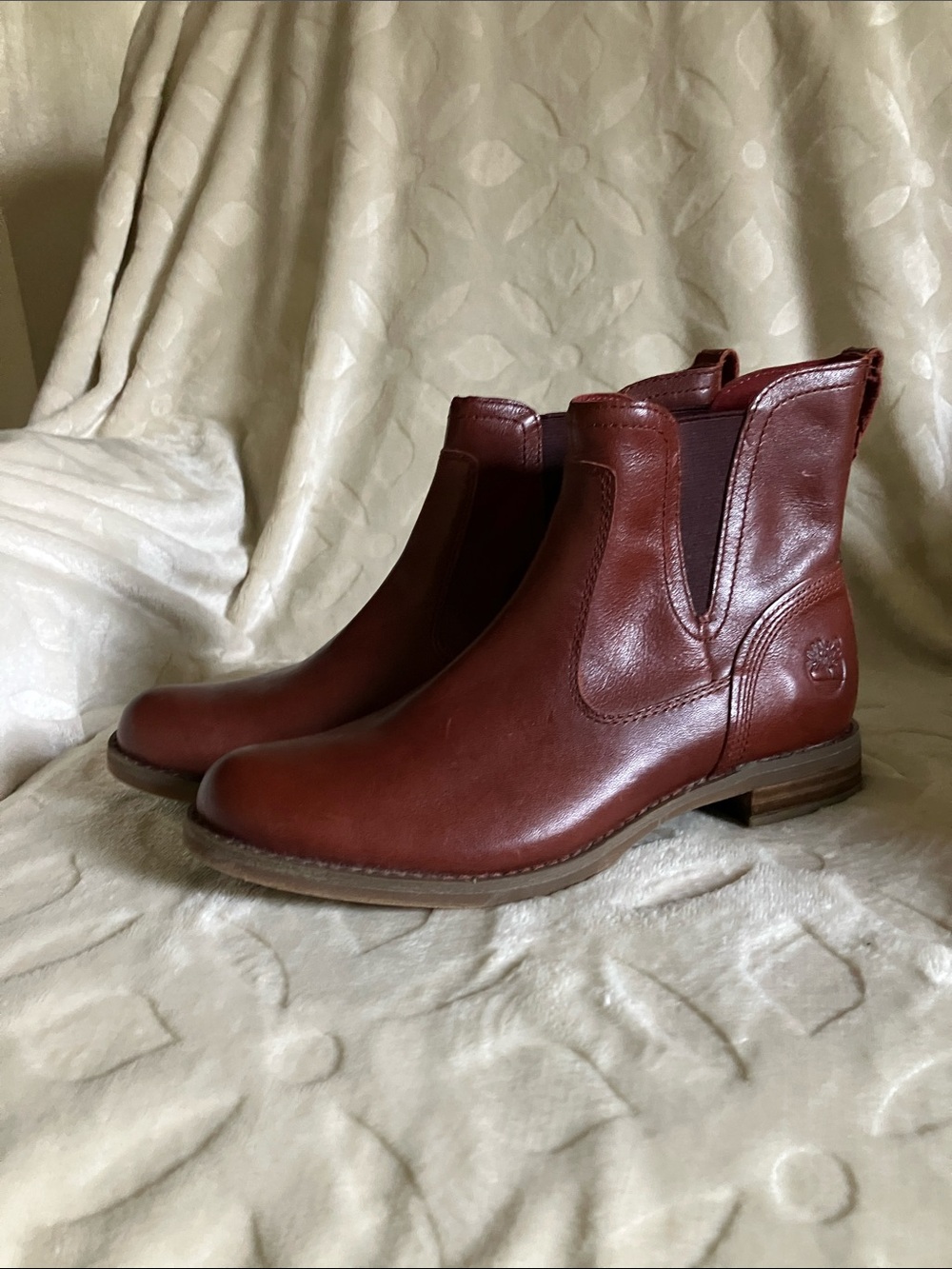 Timberland Women's Chestnut Leather Chelsea Ankle Boots